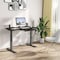 Motionwise Standing Desk, 24 in x48", Adjust Height 28" to 48", Walnut Top, Black Frame SDG48A - alternate 7