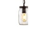 Jonathan Y Gaines 5.5" 1-Light Farmhouse Industrial Iron Mason Jar LED Pendant, Oil Rubbed Bronze/Clear JYL7800A - alternate 8