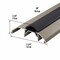 M-D Building Products 3-3/4 in. x 1-1/8 in. x 36 in. Satin Nickel Aluminum and Vinyl Heavy-Duty High-Profile Threshold 49006 - alternate 5
