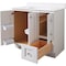 Bertch Storage Solutions 36'' Wx34-1/2'' Hx21''Deep Wht Vanity Base without Top 3 Door/1 Drawer ST-P-W-VSS36RT - alternate 1