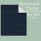 Lavish Home Cable Knit Throw Blanket for Couch, Sofa, or Bed 60x80-Inch Soft and Cozy Blanket, Navy Blue 66-THROW80-N - alternate 5