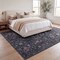 Jonathan Y Primrose Art Nouveau Floral Border Non-Slip Machine-Washable Dark Gray/Multi 4 ft. x 6 ft. Area Rug BTF100A-4 - alternate 7