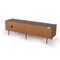 Homeroots 67in Brown And Black Enclosed Storage TV Stand 473291 - alternate 4