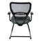 Space Seating 55 Series Professional AirGrid Back Visitors Chair, Grey 5505-2M - alternate 7