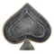 Homeroots 6in Black Ace Of Spades Cast Iron Handmade Vanity Tray 483154 - alternate 3