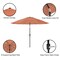 Pure Garden 10Ft Outdoor Tilting Umbrella and Base, Terracotta 50-100-TCB - alternate 6