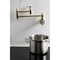 Kingston Brass Wall Mount Pot Filler Faucet, Polished Brass KS3102CG - alternate 6