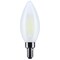 Satco 8 Watt B11 LED Candelabra Base Candle-Tip Frost Finish 5000K CCT 120 Volt S12498 - alternate 1