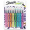 Sharpie Clear View Highlighter - Fine Chisel Marker Point - Yellow, Pink, Orange, Coral, Blue, Purple, 8PK 2128218 - alternate 1
