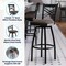 Flash Furniture HERCULES Black  inX in Back Swivel Metal Barstool - Mocha Vinyl Seat XU-6F8B-XSWVL-MCHV-GG - alternate 8