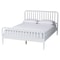 Baxton Studio Lucera Mid-Century White Full Size Bobbin Bed 257-14015-ZORO - alternate 1
