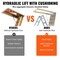 Vevor Folding Attic Ladder Aluminum Adjustable Portable Loft Stairs Ceiling A7 - alternate 7
