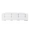 Homeroots 100" White Italian Leather Reclining USB Sofa 632867 - alternate 7