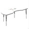 Correll Kidney Dry Erase Activity Table, 72 in W, 36 in L, 19 in to 29 in H, Particleboard, Frosty White A3672DE-KID-80-09-13 - alternate 1