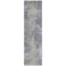 Homeroots 8' Runner Purple and Green Abstract Washable Non Skid Indoor Outdoor Runner Rug 564279 - alternate 8