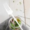 Smarty Had A Party Solid White Moderno Disposable Plastic Dessert Forks, 240PK 9340WH-SF-CASE - alternate 6