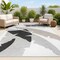 Jonathan Y Shelby Coastal Vintage Abstract Palm Leaf Gray/Cream 4 ft. x 6 ft. Indoor/Outdoor Area Rug TSN403C-4 - alternate 1