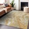 Homeroots 10' X 14' Gold And Silver Abstract Washable Indoor Outdoor Area Rug 618369 - alternate 7
