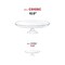 Smarty Had A Party 10.5" Clear Small Round Plastic Cake Stands (12 Cake Stands), 12PK CS105C-CASE - alternate 10