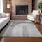 Homeroots 9' X 12' Gray Silver And Charcoal Geometric Washable Indoor Outdoor Area Rug 582720 - alternate 7