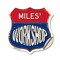 Signmission Miles's Workshop, 12 Inch X 12 Inch, Vinyl Decal SHI-D-12-489-MILES - alternate 1