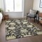 Homeroots 3' X 5' Black And Ivory Floral Washable Indoor Outdoor Area Rug 605187 - alternate 9