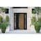 Vdomdoors Aluminum Door Cynex 6113 Natural Oak Entry Steel Metal Modern Painted W12+36+12xH80 Right Inswing CYNEX6113EXD-OAK-W12+36+12xH80-RH-I - alternate 6