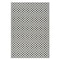 Homeroots 5' X 7' Black and White Geometric Distressed Indoor Outdoor Area Rug 558810 - alternate 1