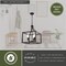 Vaxcel Pratt 3-Light Open Frame Cage Pendant Light, Matte Black , Farmhouse, 15-In. Wide P0469 - alternate 7