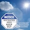 Signmission Notice Restricted Area Keep Out, 6 Inch X 6 Inch, Plastic Sign OC-P-6-176 - alternate 7