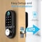 Wrightmaster Single Cylinder Smart Lock Deadbolt with Fingerprint, Privacy Codeing, Numeric Keypad ZR-AF06-1 - alternate 7