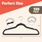 Campior Premium Velvet Non-Slip Hangers, Heavy Duty, 360 Deg Swivel Hook, Black Velvet Finish, 120PK CMPVVH120BK - alternate 8