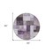 Homeroots 8' Eggplant Black And Lavender Round Geometric Washable Indoor Outdoor Area Rug 605857 - alternate 6