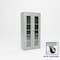 Pucel Heavy Duty Plexiglass Door Storage Cabinet with Casters, 36 in W x 78 in H x 19 in D, Black HDSC-3672-19-4C-PLEX - alternate 1