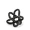 Homeroots Petite Black Metal Chain Link Sculpture 392513 - alternate 1
