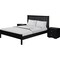 Homeroots Three Piece Black Solid Wood Bedroom Set 523668 - alternate 6