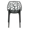 Leisuremod Cornelia Modern Stackable Dining Chair with Cut-Out Tree Design, Transparent Black C18TBL - alternate 9