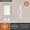 Vaxcel Fulton 2 Light Integrated LED Chrome Contemporary Bathroom Vanity Fixture White Shade W0487 - alternate 5