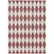 Homeroots 3' X 5' Burgundy Geometric Washable Indoor Outdoor Area Rug 577025 - alternate 6