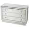 Homeroots 42" Clear Glass Three Drawer Dresser 389733 - alternate 3