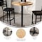 Flash Furniture Bennett 30 in Round Solid Wood Indoor Tabletop in Natural with 22 in x 22 in Bar Height GSF-RD30-NAT-T2222B-GG - alternate 10