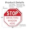 Signmission Stop Drive-thru Window Here, 18 inch X 18 inch, Plastic Sign, 2PK OC-P-2PACK-18-254 - alternate 7
