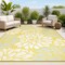 Jonathan Y Zinnia Modern Floral Textured Weave Yellow/Cream 8 ft. x 10 ft. Indoor/Outdoor Area Rug SMB110G-8 - alternate 1