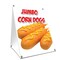 Signmission Jumbo Corndogs, 36 Inch x 24 Inch A-frame Yard Sign, Plastic Sign SBC-2436-Jumbo Corndogs - alternate 1