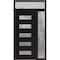 Vdomdoors Aluminum Door Iron 0255 Black Entry Steel Metal Classic Painted 48 x 96 (36+12 x 80+16)-Left Inswin IRON0255EXD-BLK-W36+12xH80+16-LH-I - alternate 1