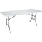 Lifetime 6 Ft. x 30'' White Granite Light Commercial Fold-In-Half Table 5011 - alternate 4