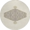 Homeroots 8' Ivory Beige And Gray Round Oriental Washable Indoor Outdoor Area Rug 598204 - alternate 4