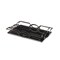 Homeroots Set Of Two 20in Black Rectangular Metal and Mirror Handmade Trays 483307 - alternate 9
