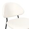 Manhattan Comfort Haven Metal Vegan Leather Side Chair in Ivory - Set of 4 DC1536-3 - alternate 9