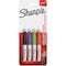 Sharpie Mini Permanent Marker Set, Black, Blue, Green, Red, Fine Tip, Capped, 4 PK 35113PP - alternate 1